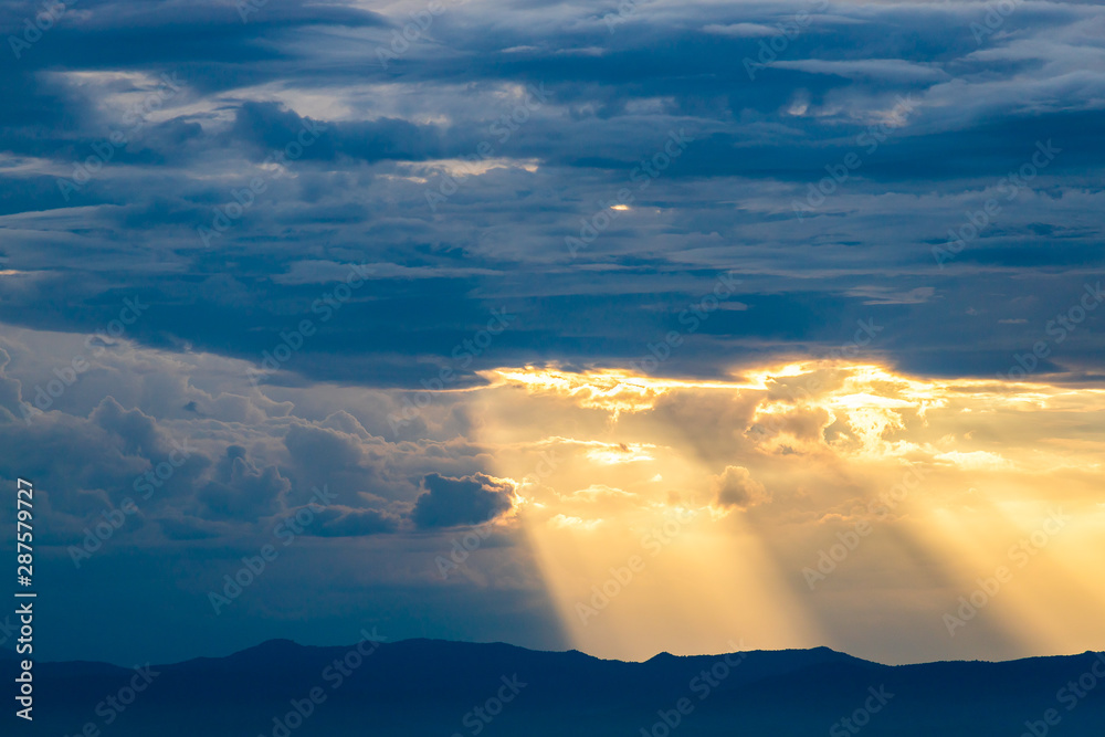 colorful dramatic sky with cloud at sunset colorful dramatic sky with cloud at sunset