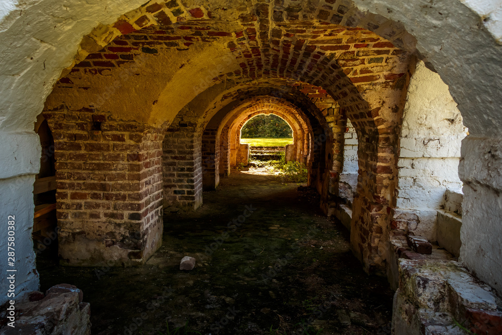 brick tunnel under ground