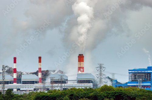 Mine Mae Moh coal-fired power plant in Thailand photo