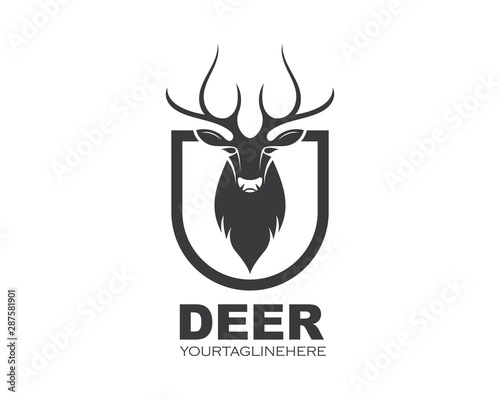Deer ilustration logo vector