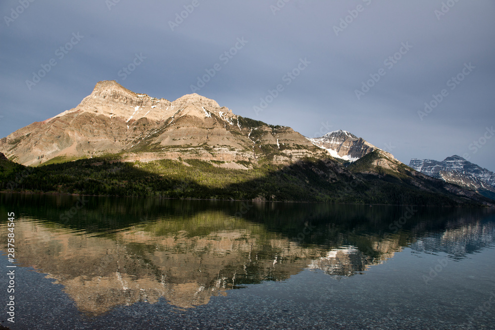 Mountain Reflected in Calm Lake