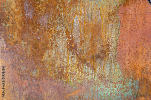 Old Weathered Rusty Corrugated Metal Texture © bojanzivkovic