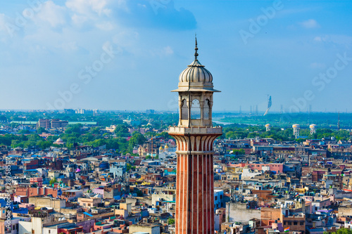 beautiful view of jama masjid in new delhi