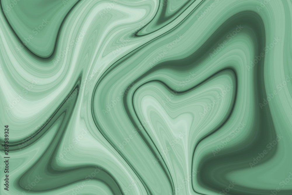 Obraz premium Ink texture water green illustration background. Can be used for background or wallpaper.