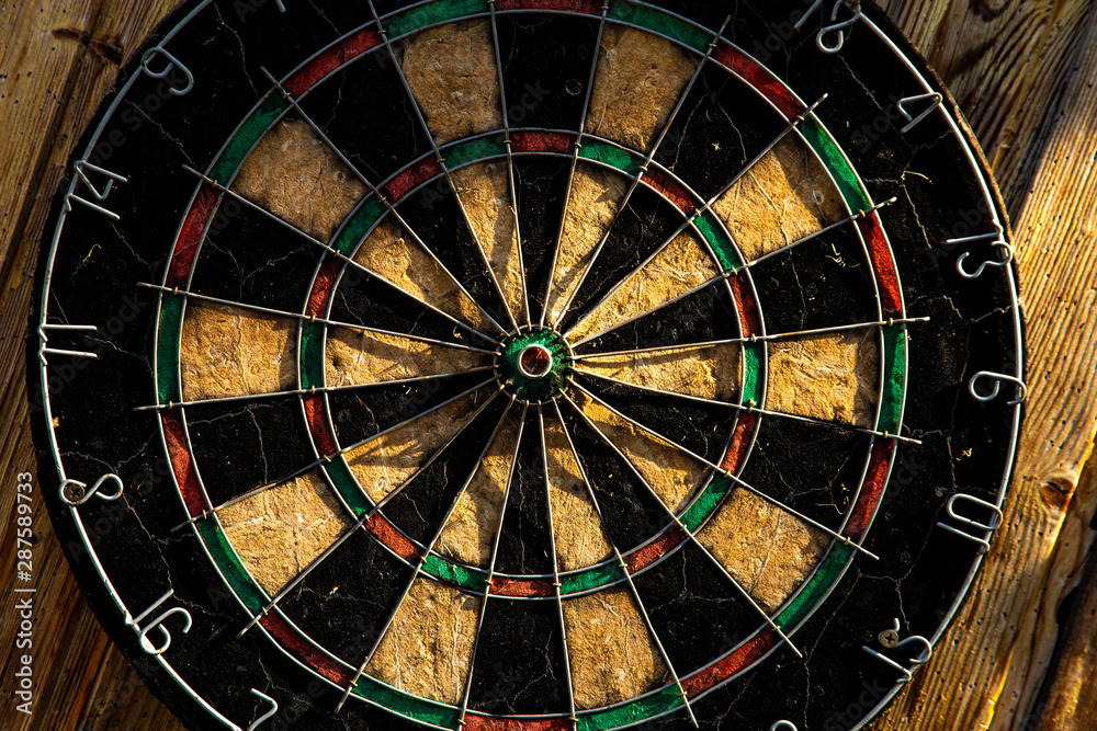 dartboard with darts dartboard with darts