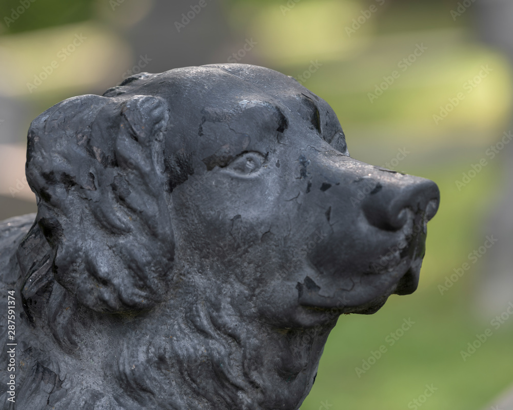 The Iron Dog of Hollywood Cemetery in Richmond, Virginia