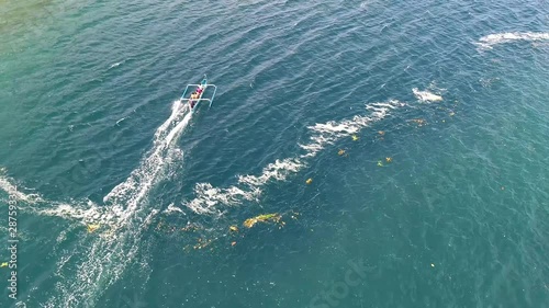 Wallpaper Mural Fishing boat in the ocean Torontodigital.ca