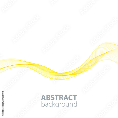 abstract waves background, waved lines for brochure, website, flyer design. Golden lines.