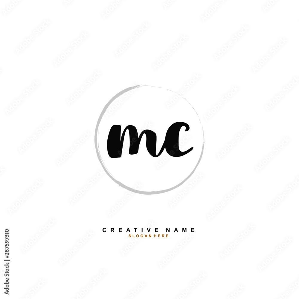 M C MC Initial logo template vector. Letter logo concept with background template. M C MC Initial logo template vector. Letter logo concept with background template.