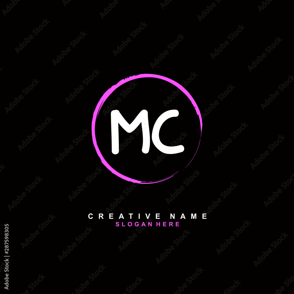 M C MC Initial logo template vector. Letter logo concept with background template. M C MC Initial logo template vector. Letter logo concept with background template.