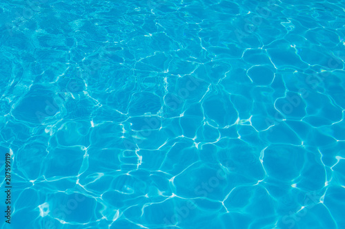 background blue pool water  Surface of blue swimming pool