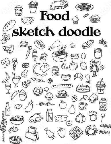 Food Doodle Sketch