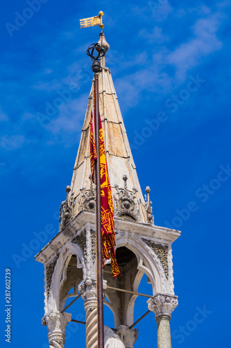 Statues on the top of St Ma...