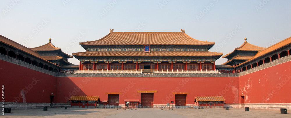 Forbidden City, Beijing, China. The entrance to the Forbidden City has ...