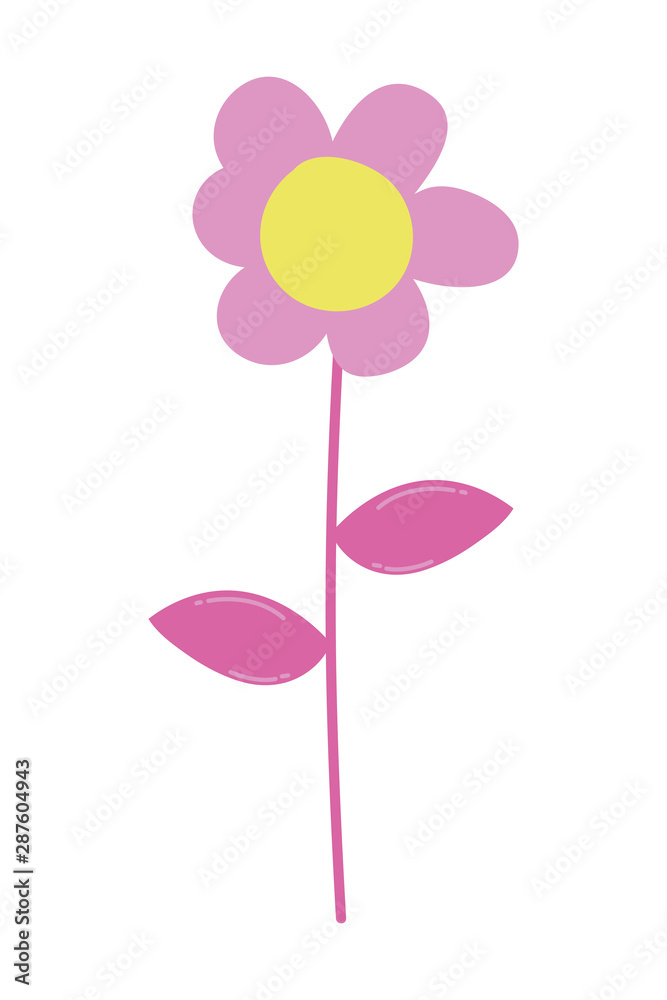 Isolated flowers ornament design vector illustration Isolated flowers ornament design vector illustration