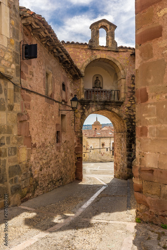 Medieval streets of Siguenza in the province of Guadalajara  Castilla la Mancha  Spain 
