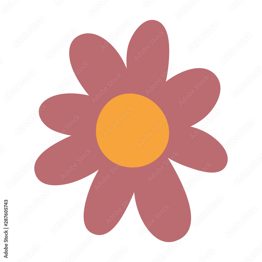 Isolated flower ornament design vector illustration Isolated flower ornament design vector illustration