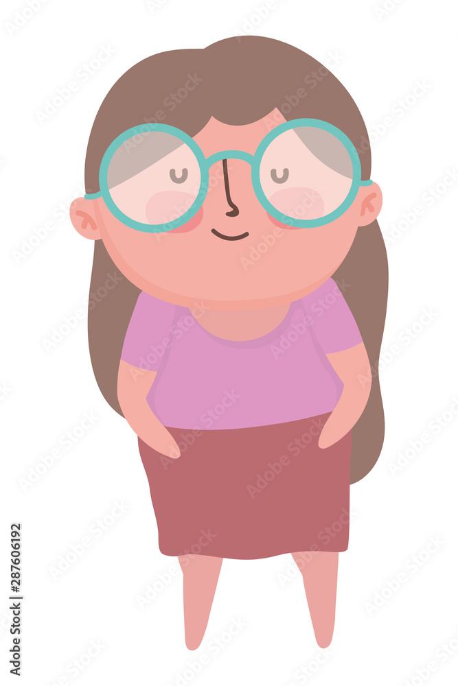 Grandmother cartoon vector design vector illustration Grandmother cartoon vector design vector illustration