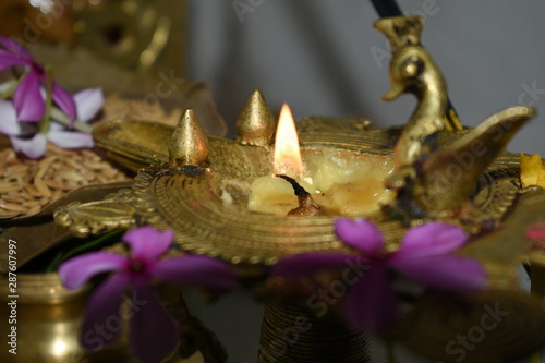 Beautiful Brass Deepwak for Featival Puja photo