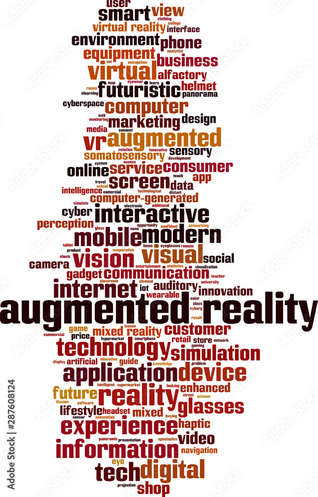 Augmented reality word cloud