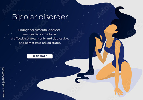 Bipolar Mental Health and Brain Medical Disorder.