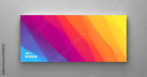 Cover design template with color gradients. Abstract background. Modern pattern. 3d vector Illustration for advertising, marketing, presentation.