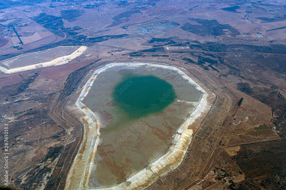Fototapeta premium mine near johannesburg aerial view