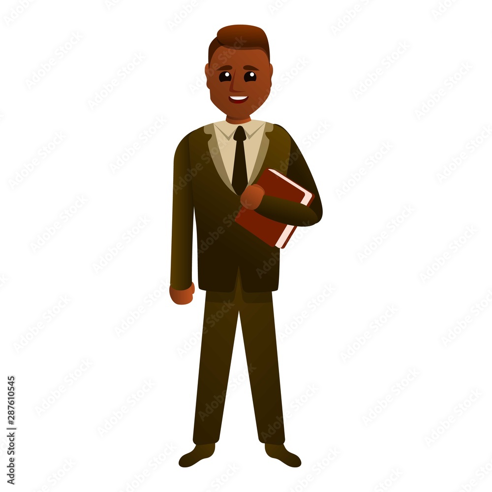 Lawyer icon. Cartoon of lawyer vector icon for web design isolated on white background Lawyer icon. Cartoon of lawyer vector icon for web design isolated on white background