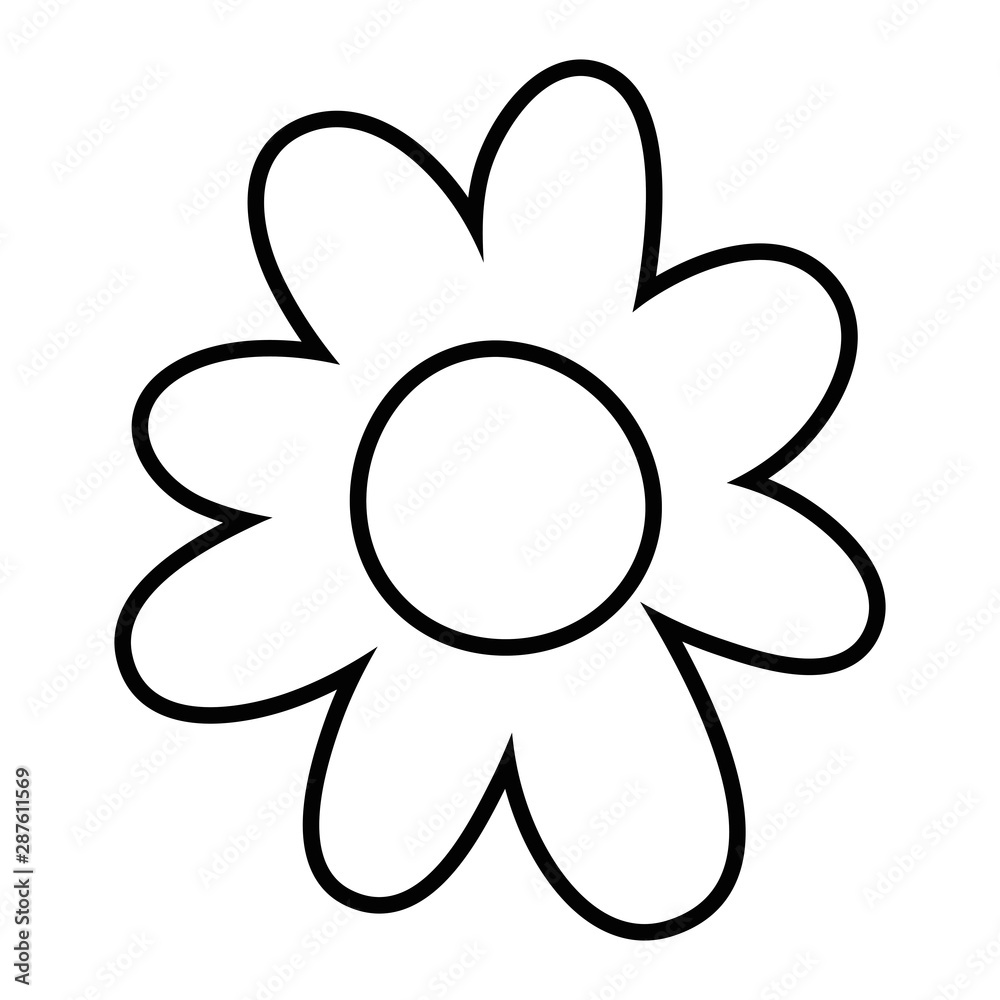 Isolated flower ornament design vector illustration Isolated flower ornament design vector illustration
