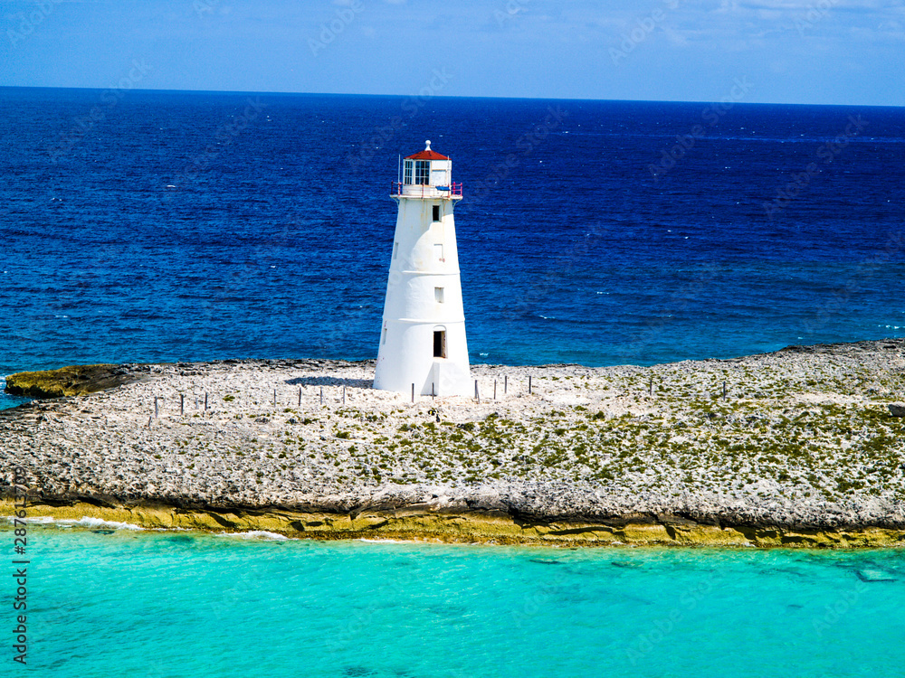 lighthouse in Bahamas island