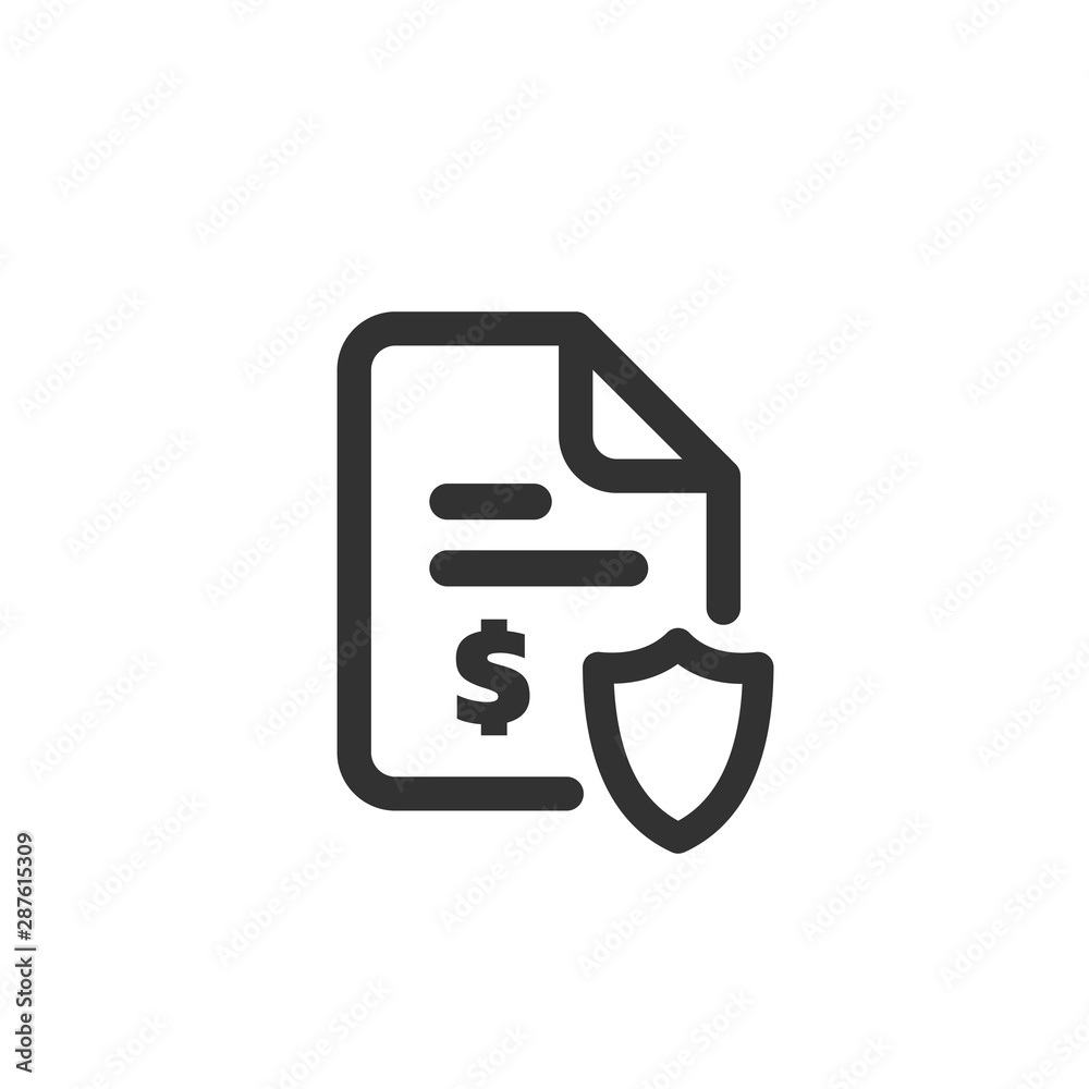 Penalty document icon. Vector illustration on white background. Penalty document icon. Vector illustration on white background.