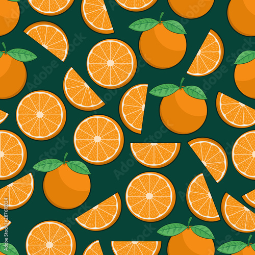 Unique and Trendy Juicy Orange Irregular Seamless Pattern. Unique and Trendy seamless pattern background for your unique design.