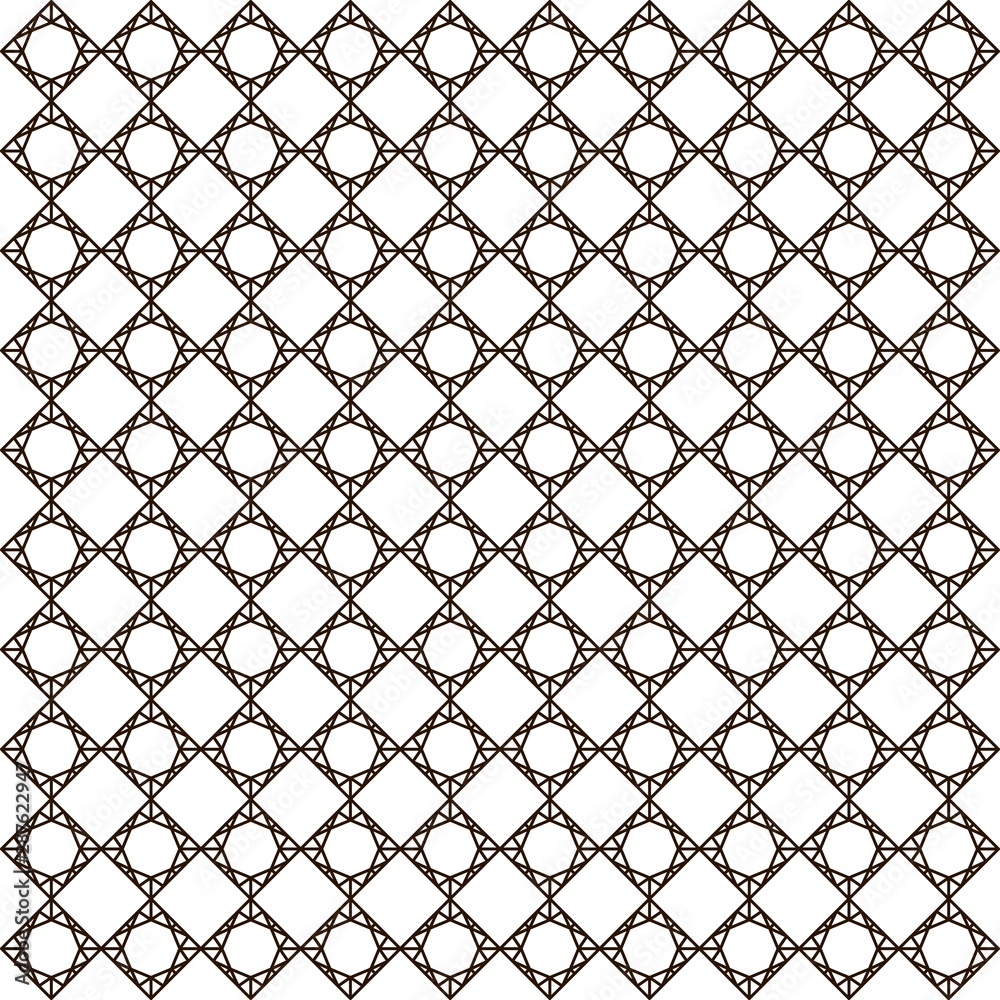 Fototapeta premium Abstract Vector Geometric Pattern Of Straight Lines On a white background. Seamless Linear Pattern.