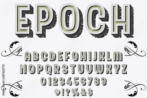 abc font handcrafted typeface vector vintage named vintage epoch