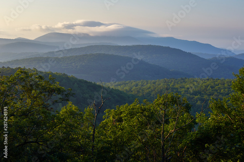 Scenic view of the Blue Ridge mountains in Nelson County, Virginia...photographed along the Blue Ridge Parkway