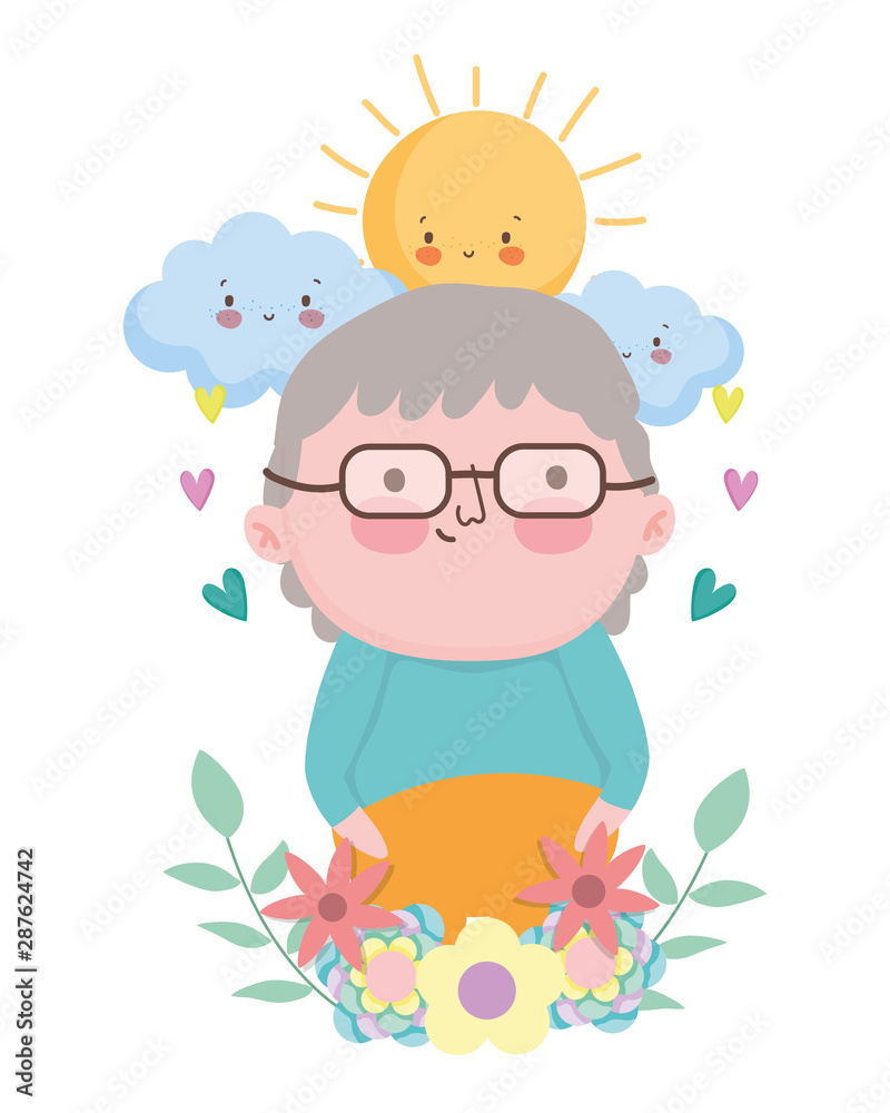 Grandfather cartoon vector design vector illustration Grandfather cartoon vector design vector illustration