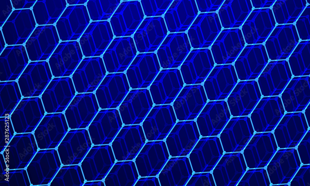 Abstract Hexagonal pattern background 