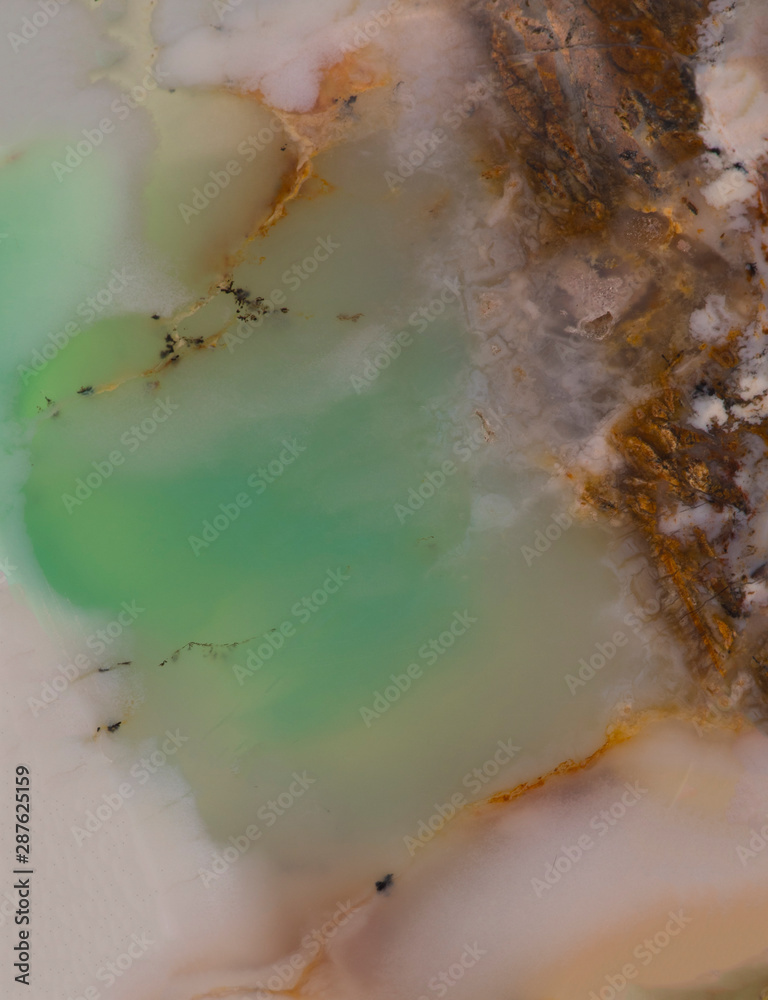 Fototapeta premium beautiful texture of turquoise geological mineral stone, agate, onyx, marble