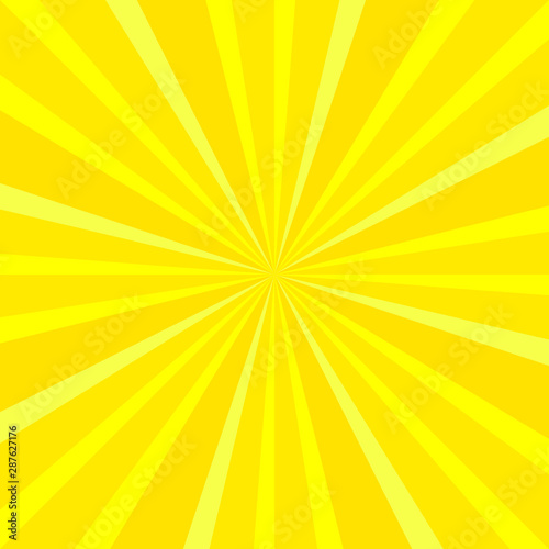 Yellow rays. Iconographic symbol.