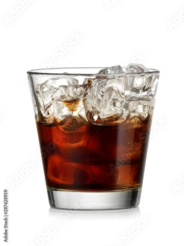 Ice black coffee glass