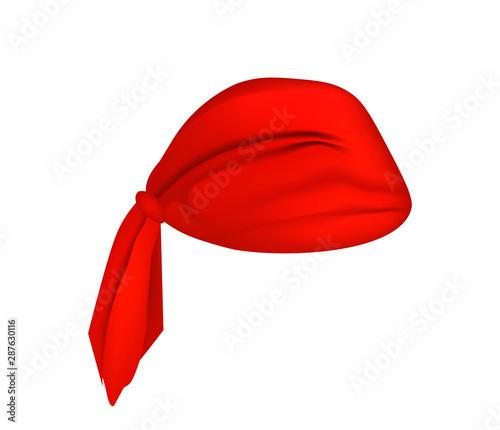 Red pirate hate. vector illustration