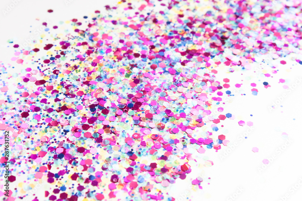 Holographic tinsels background.