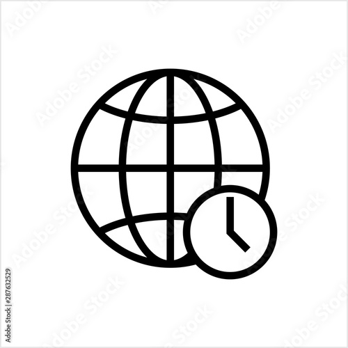 Global Time Icon, World Time Icon