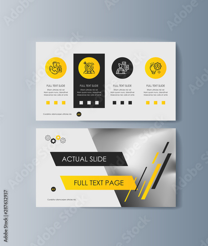 Set of brochures for marketing the promotion goods and services on market