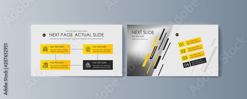 Set of brochures for marketing the promotion goods and services on market