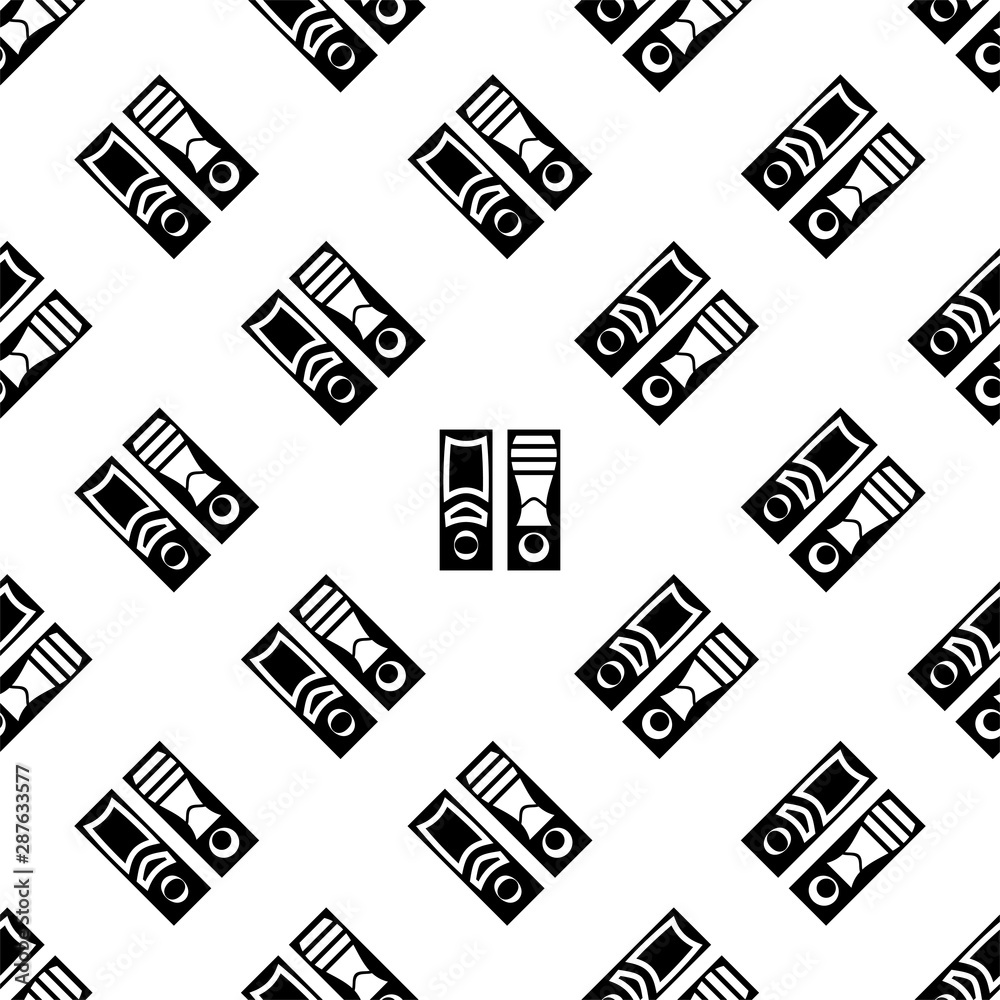 Box File Icon Seamless Pattern, Office File Box File Icon Seamless Pattern, Office File