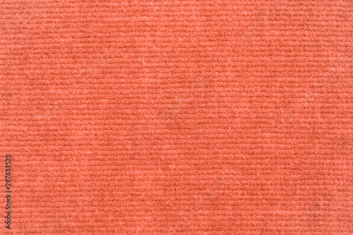 soft living coral fabric in cord texture irregular