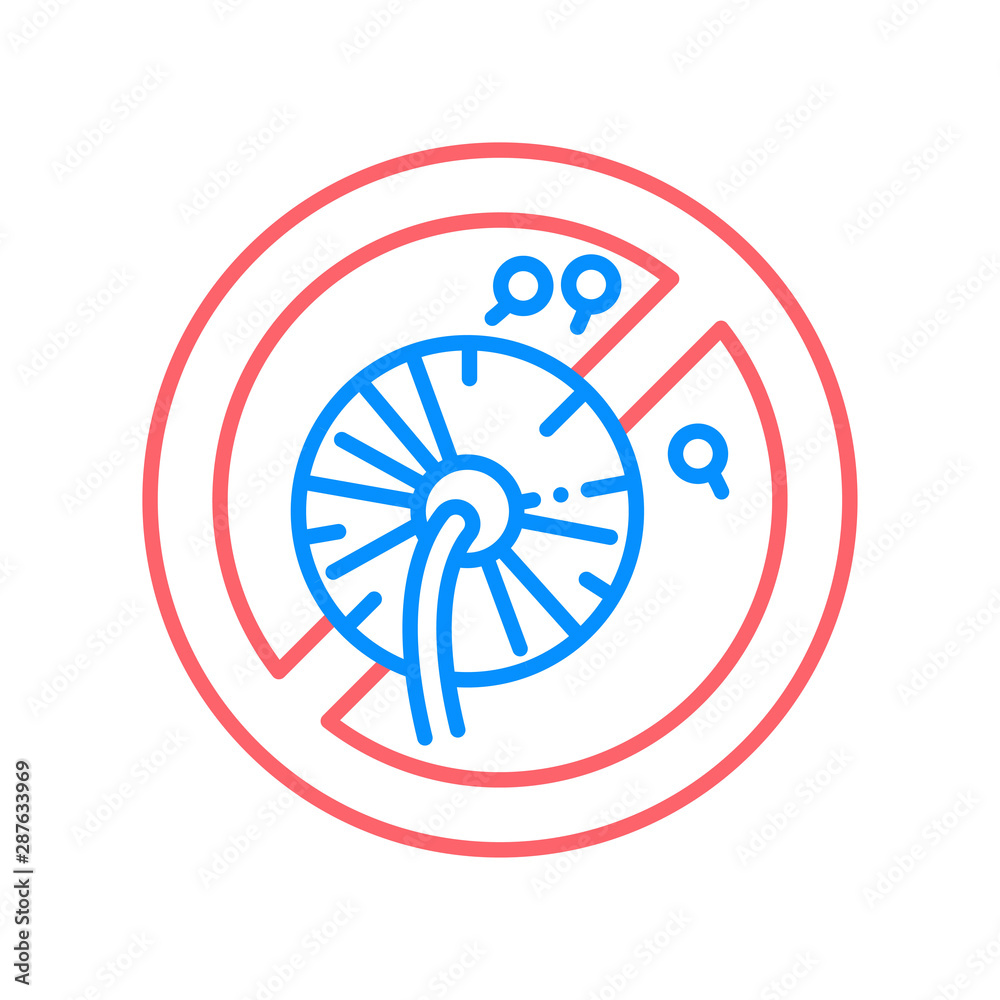 Pollen allergy line color icon. Seasonal disease. Sign for web page, mobile app, button, logo. Vector isolated element. Pollen allergy line color icon. Seasonal disease. Sign for web page, mobile app, button, logo. Vector isolated element.
