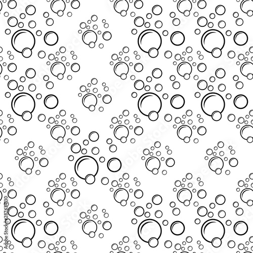 Bubble Icon Seamless Pattern