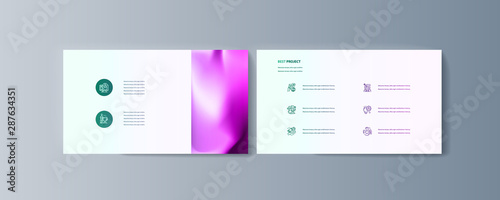 Set of brochures infographics for marketing the promotion goods and services on market